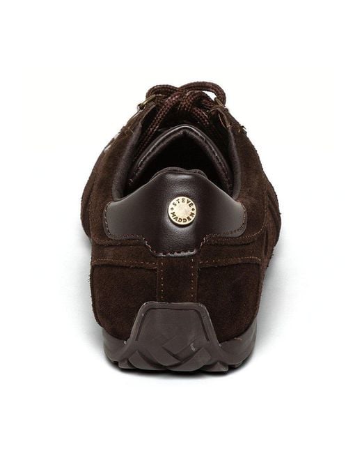Steve Madden Brown Solid Color Low Top Trainers