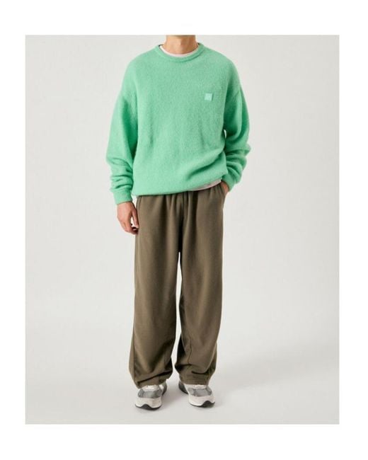 American Vintage Green Long-Sleeved Sweater for men