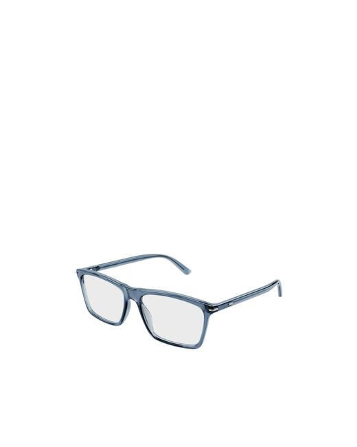 Gucci Blue Eyewear Rectangular Frame Glasses for men