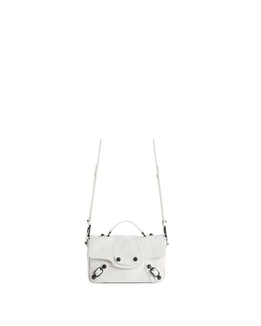 Balenciaga White Le City Nano Shoulder Bag