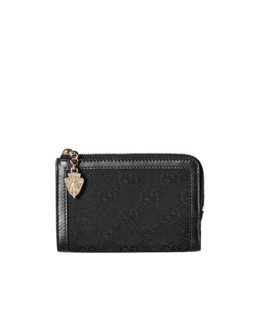 Gucci Black Gg Mini Wallet