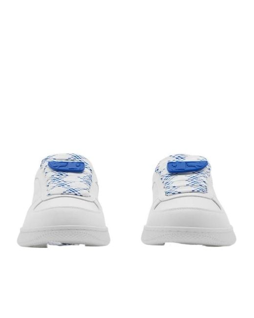 Burberry White Platform Sneakers