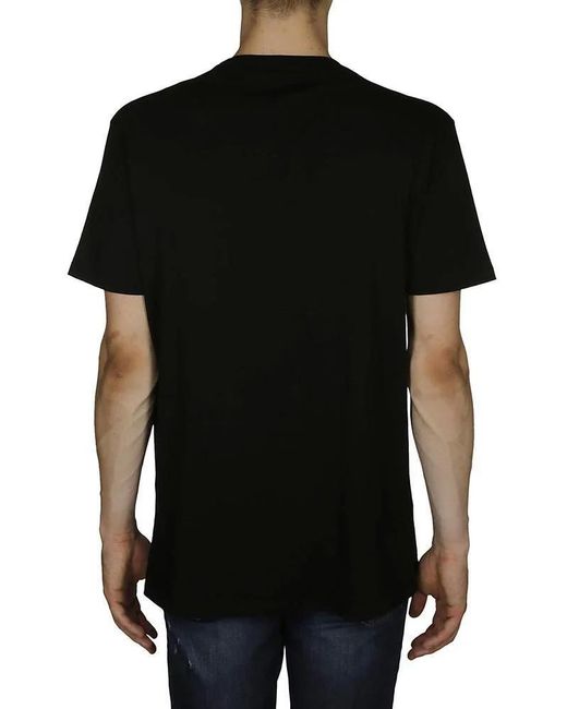 McQueen Black Logo Short-Sleeved T-Shirt for men