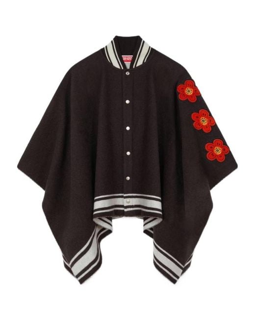 KENZO Black X Futura 2000' Poncho for men
