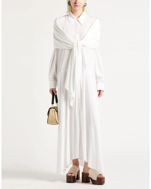 Isabel Marant White Minimalist Shirt Dress