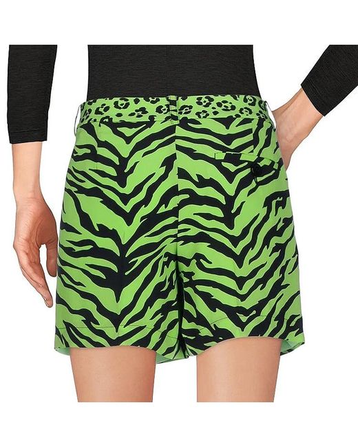 Moschino Green Pattern Detail Shorts