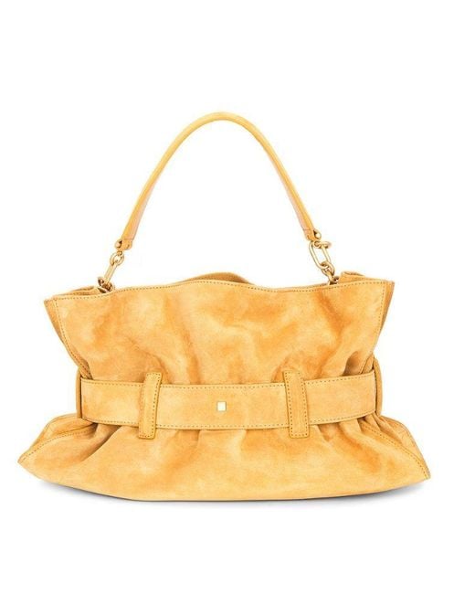 Balmain Metallic Solid Color Shoulder Bag