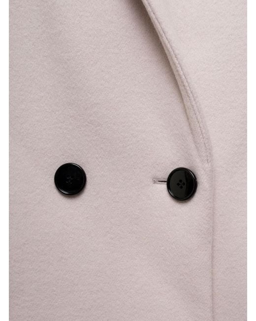 Isabel Marant White Double-Breasted Long-Sleeved Coat