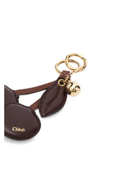 Chloé Multicolor Cherry Pattern Keychain