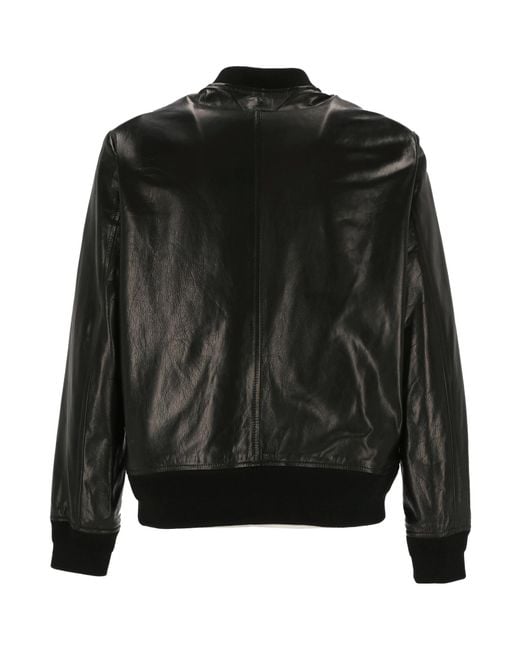 Salvatore Santoro Black Bomber Jacket for men