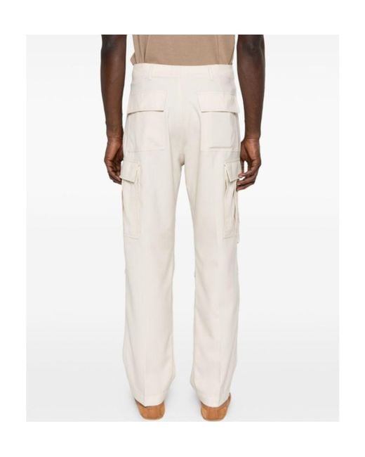Tom Ford White Casual Pants With Belt Loops for men