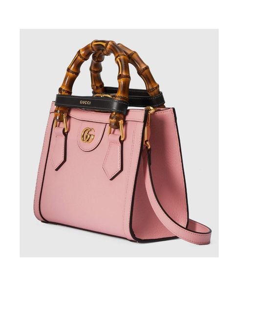 Gucci Pink Mini Diana Top Handle Bag