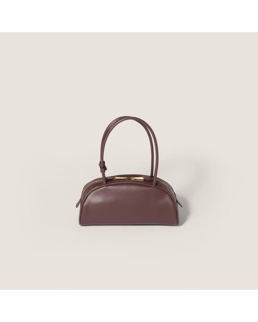 Miu Miu Brown Beau Leather Bag