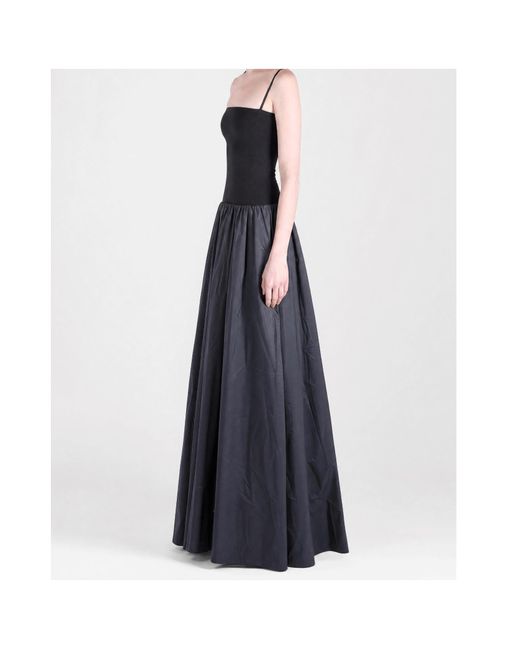 Amomento Black Knit Maxi Dress