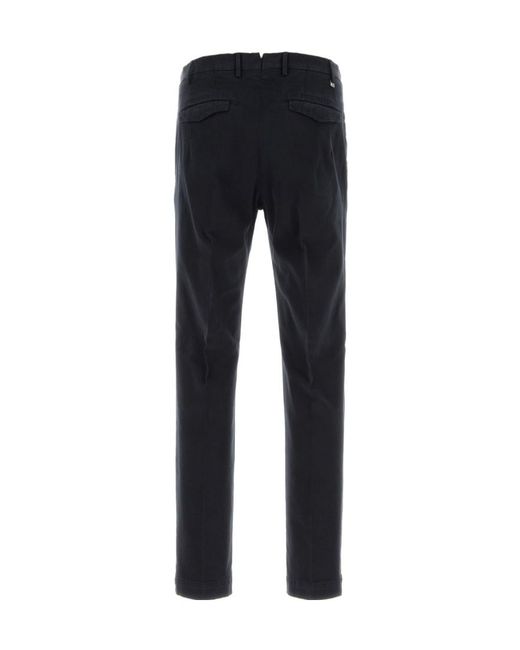 Pt Pantaloni Blue Casual Trousers With Belt Loops for men
