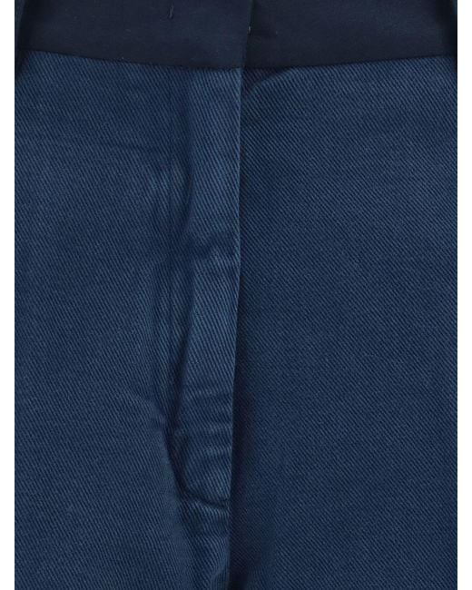 Forte_forte Blue Belt-Loop Trousers