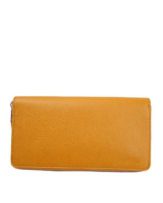 Balenciaga Orange Logo Wallet