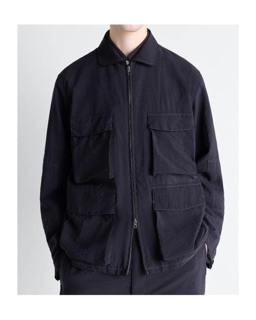Lemaire Blue 3D Pocket Jacket for men