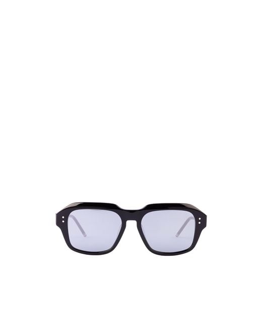 Thom Browne White Eyewear Square Frame Sunglasses
