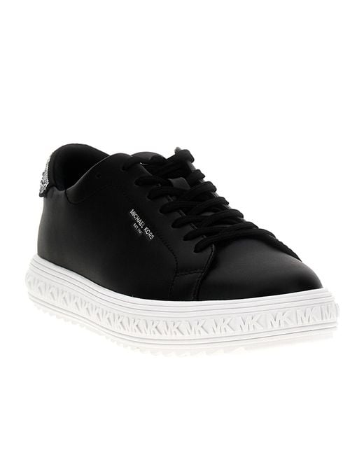 Michael Kors Black Embellished Low-Top Sneakers