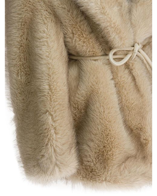 Sportmax Natural Rosaria Tied Waist Coat
