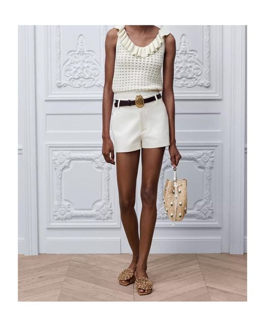 Dior White Iviera Fitted Sweater Vest