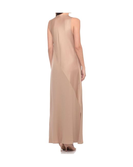 Antonelli Natural Mandi Draped Maxi Dress