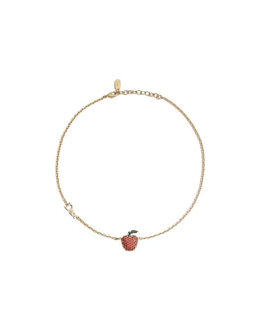 Dior Metallic Iviera Sparkling Fruit Necklace