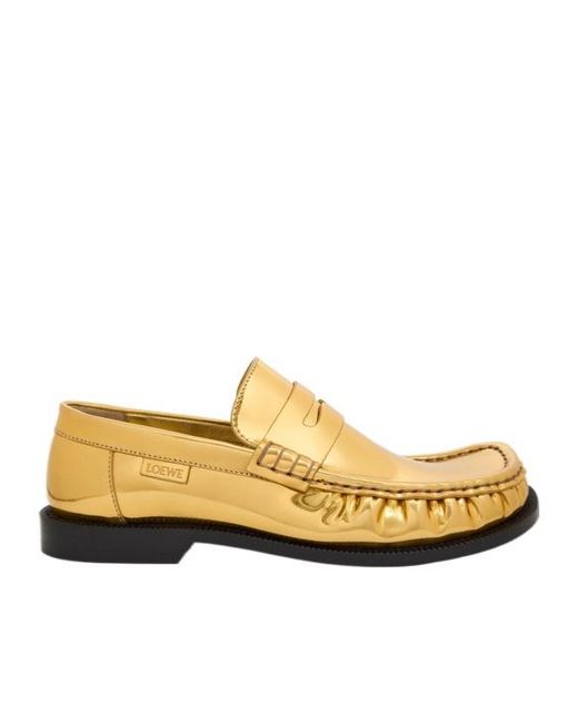 Loewe Yellow Campo Loafers