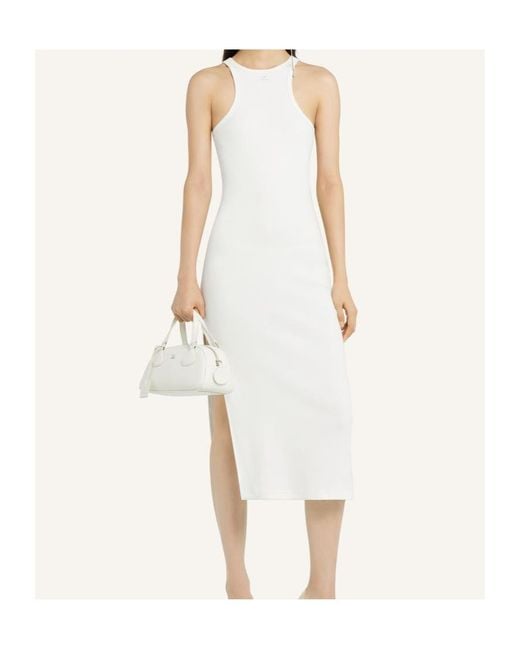 Courreges White Courrèges Racerback Jersey Midi Dress