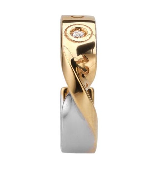 Maison Margiela White Twisted Ear Cuff