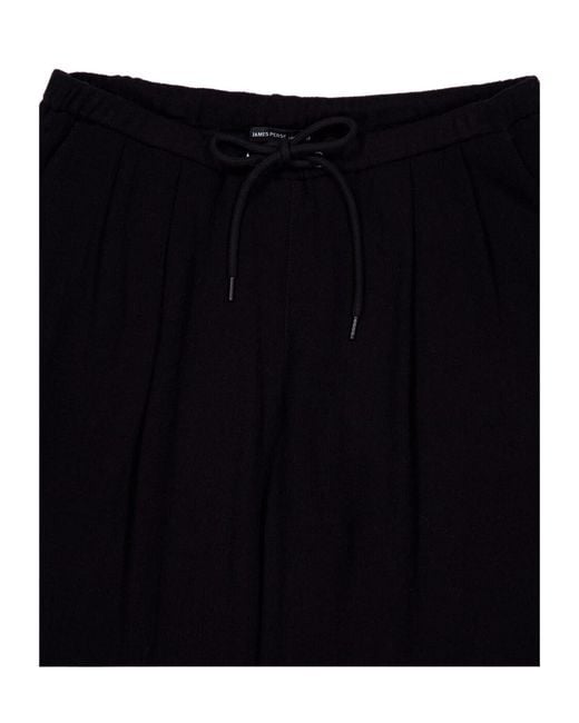 James Perse Black Drawstring Track Pants