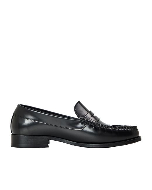 Alohas Black Studded Loafers