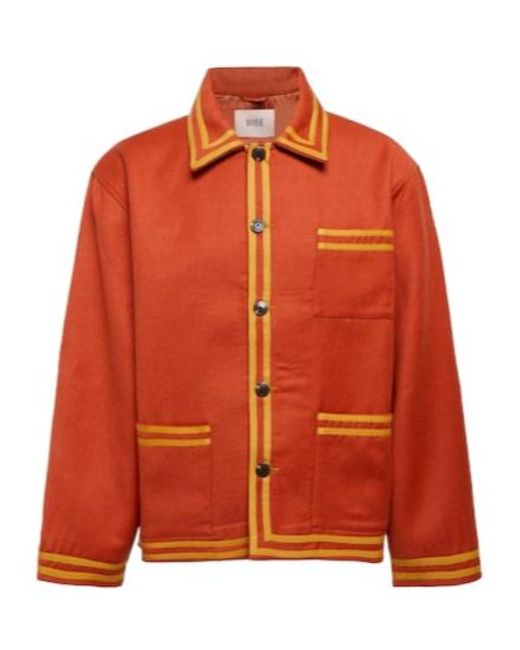 Bode Orange Society Club Wool Blouson Jacket for men