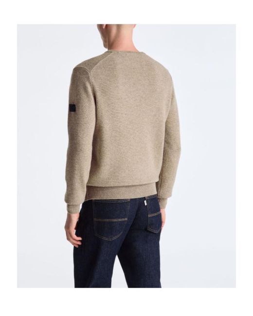 Peuterey Brown Gediz Crew Neck Knitted Sweater for men