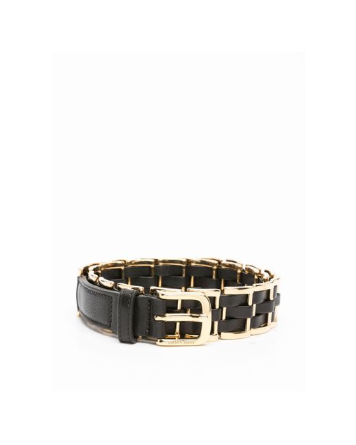Golden Goose Deluxe Brand White Woven Buckle Belt