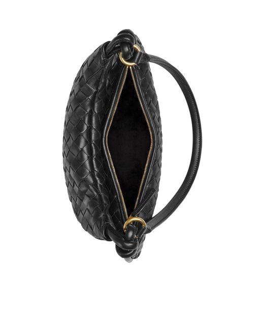 Bottega Veneta Black Medium Intrecciato Shoulder Bag