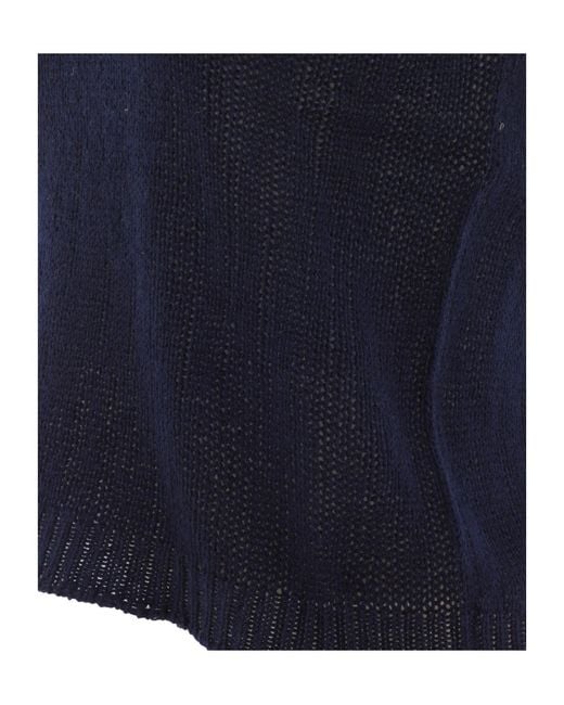 Prada Blue V-Neck Knitted Vest