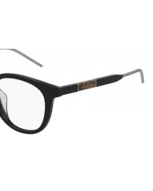 Gucci Metallic Logo Detail Flat Lens for men