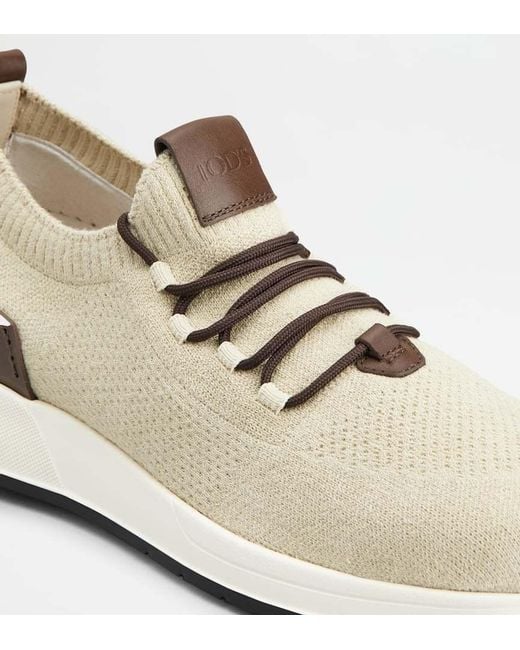 Tod's Natural Sock Sneakers for men