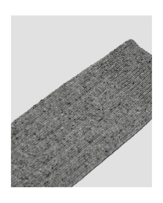 Norse Projects Gray Wool Blend Ribbed Socks for men