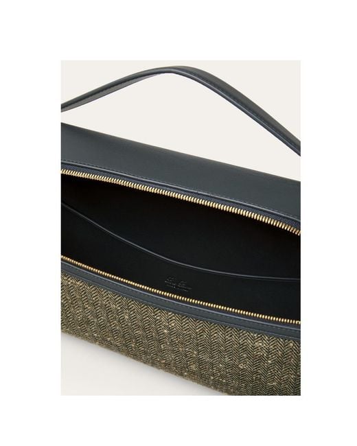 Loro Piana Black Extra Clutch L36