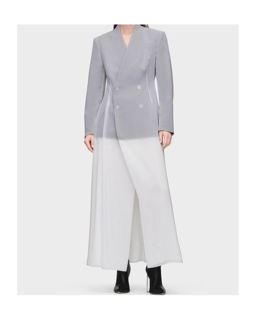 Maison Margiela White Covered Tailored Maxi Dress