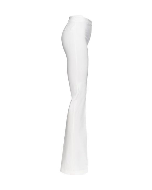 Pinko White Flared Full Milano Trousers
