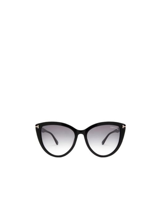Tom Ford White Eyewear Cat-Eye Frame Sunglasses