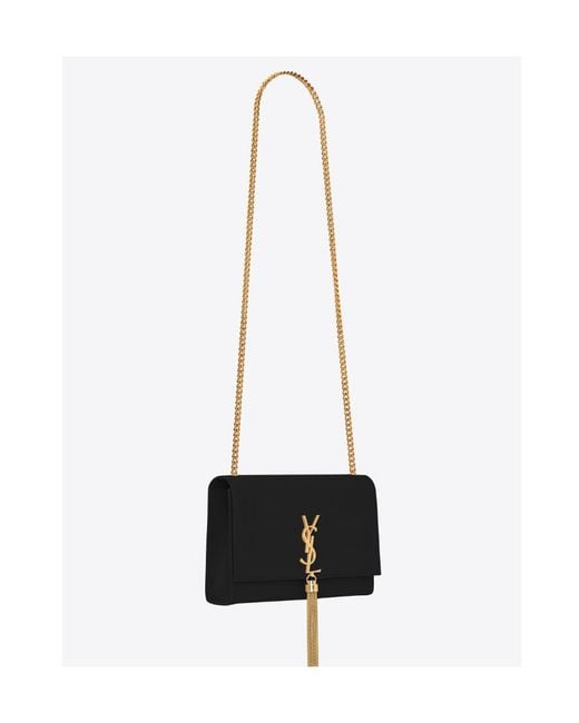 Saint Laurent White Kate Medium Crossbody Bag