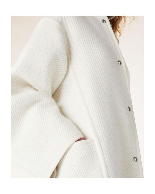 Loro Piana White Single-Breasted Coat