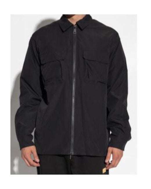 Versace Jeans Blue Couture Logo Embossed Shirt Jacket for men