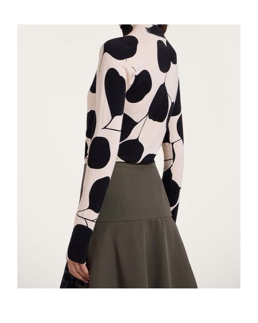 LaDoubleJ White Intarsia-Knit Jumper