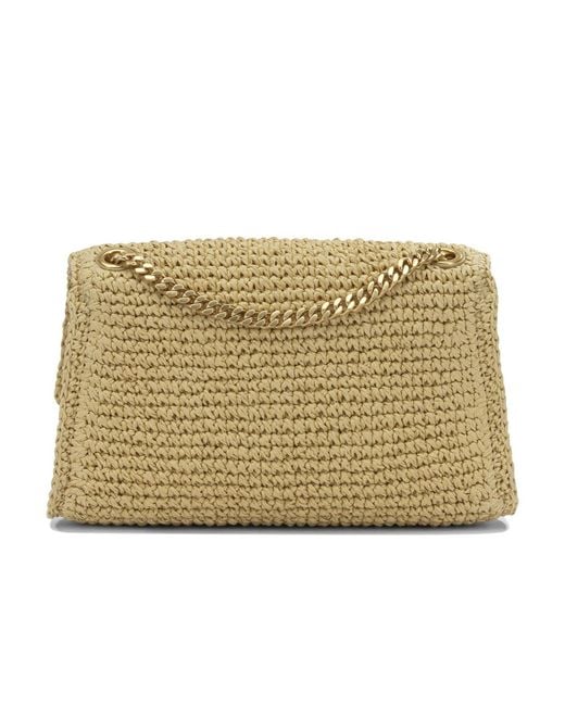 Tory Burch Natural Woven Chain Shoulder Bag
